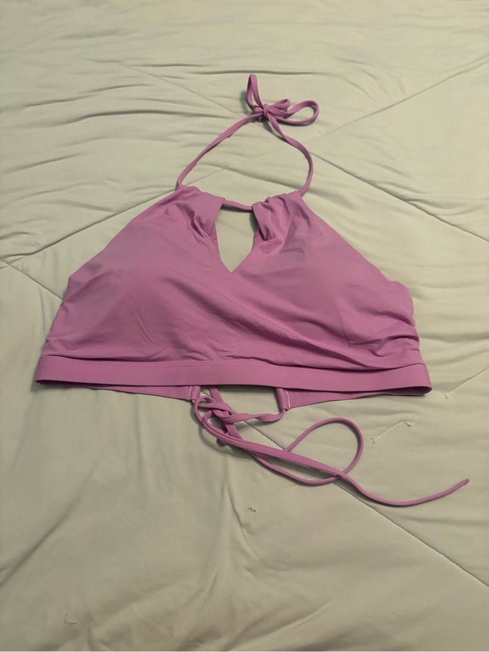 Athleta Lilac Halter Bikini Top